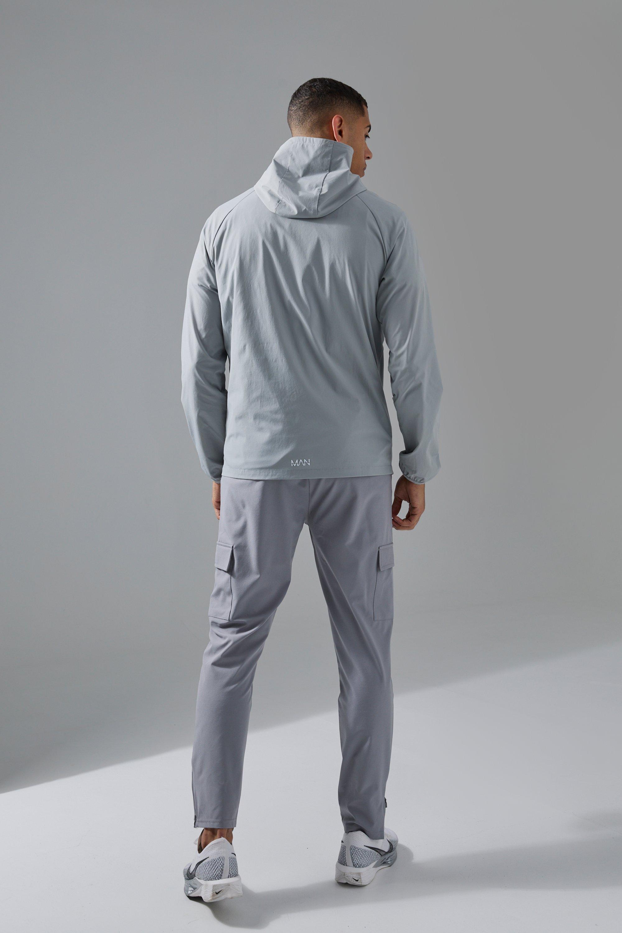 boohooMAN Men s Man Active Quilted Hooded Jacket